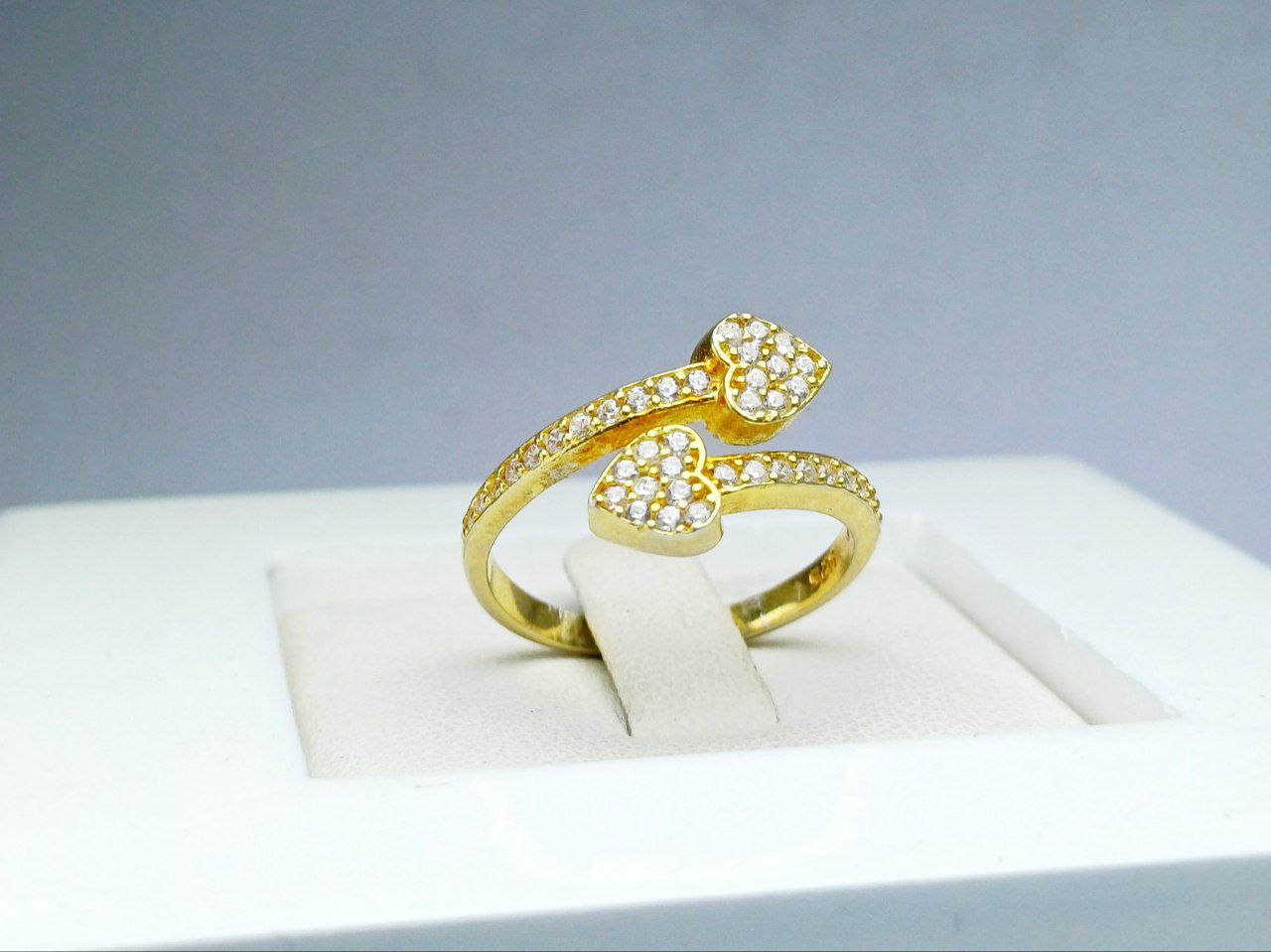 انگشتر جواهری میکرو طرح قلب انگشتر جواهری میکرو طرح قلب