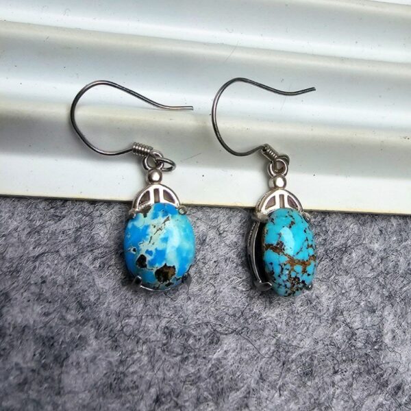 گوشواره نقره فیروزه نیشابور اصلی