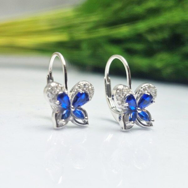 گوشواره نقره زیبا وظریف دخترانه