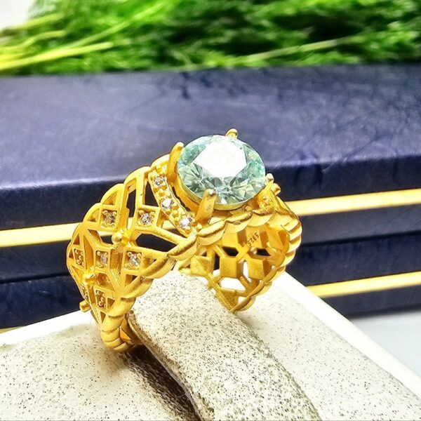 انگشتر نقره زنانه موزانایت اصلی