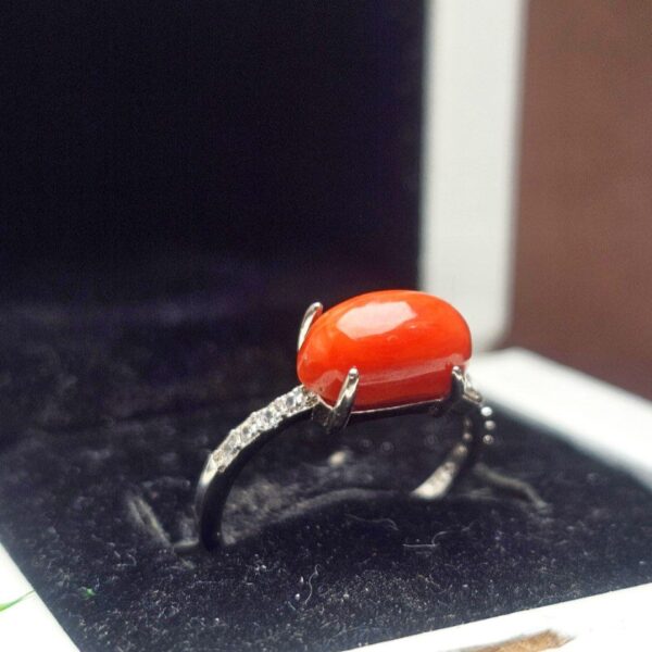 انگشتر نقره زنانه مرجان اصلی