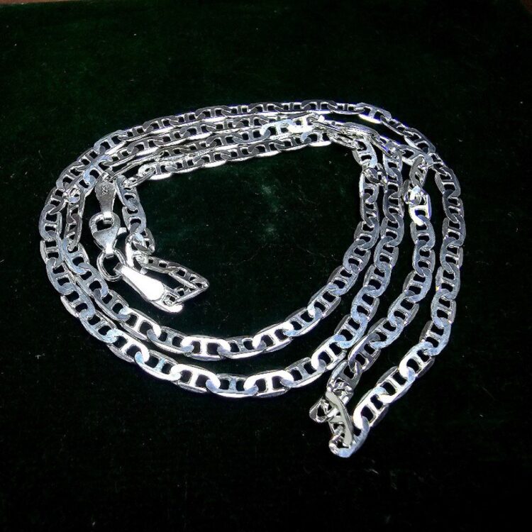زنجیر مردانه نقره ترک طرح T