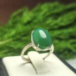 انگشتر نقره زنانه عقیق سبز