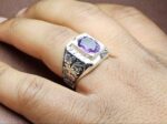 انگشتر نقره آمیتیست اصلی - Image 4