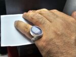 انگشتر نقره عقیق یمنی کبود اصلی - Image 4