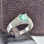 انگشتر نقره زنانه موزانایت