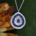 مدال توگردنی چشم نظر میکرو جواهری