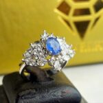 انگشتر نقره زنانه یاقوت کبود اصل