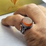 انگشتر نقره عقیق یمن اصل - Image 3