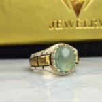 انگشتر نقره آکوامارین اصل