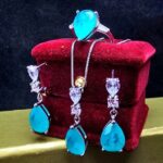 نیم ست زیبای جیپسون سبز اشکی