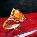 انگشتر نقره زنانه گارنت قرمز اصل