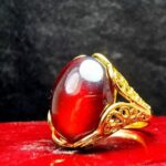انگشتر نقره زنانه گارنت قرمز اصل