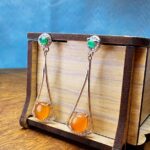 گوشواره زیبای عقیق یمنی اصل