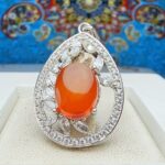 مدال توگردنی عقیق یمنی اصل