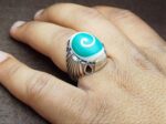 انگشتر نقره گوهر شب چراغ - Image 4