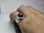 انگشتر نقره یاقوت کبود اصلی - Image 3