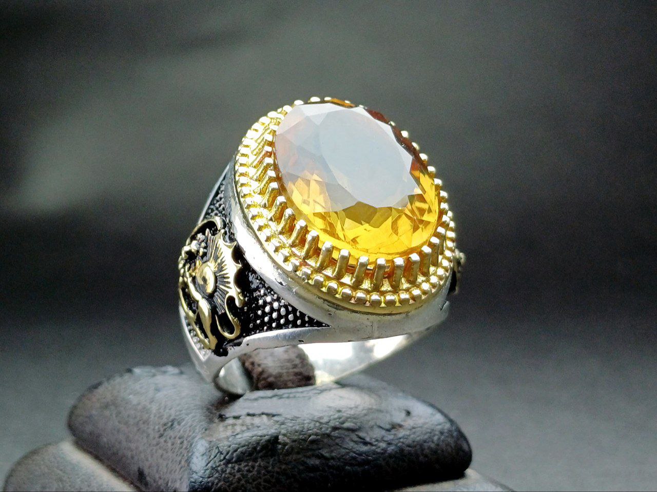 photo_3_2024-08-18_22-49-40.jpg انگشتر نقره الکساندریت سه رنگ اصل - Image 1