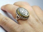 انگشتر نقره حدید اصلی حکاکی یا فاطمه(س) - Image 3