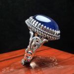 انگشتر نقره یاقوت استار آبی اصل - Image 2