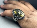 انگشتر نقره حدید خطی یا حسین - Image 3