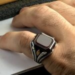 انگشتر عقیق قرمز - Image 3