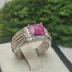 انگشتر نقره یاقوت قرمز اصلی