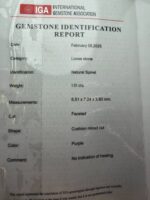 نگین اسپینل اصلی (لعل قرمز)